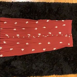 Floor length maxi skirt